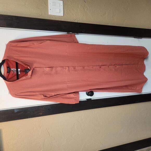 Roolee Dresses & Skirts - Roolee Women's Button-Up Maxi Shirt Dress in Terracotta - Size 2XL  NWT